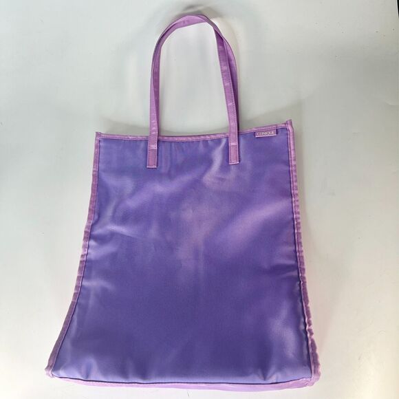 Clinique MakeUp Cosmetic Travel Carry Tote Bag Storage Lavender Purple New - Picture 2 of 12